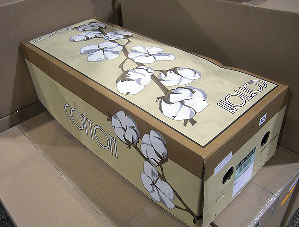 Packaging decorative dry cotton boll stems box
